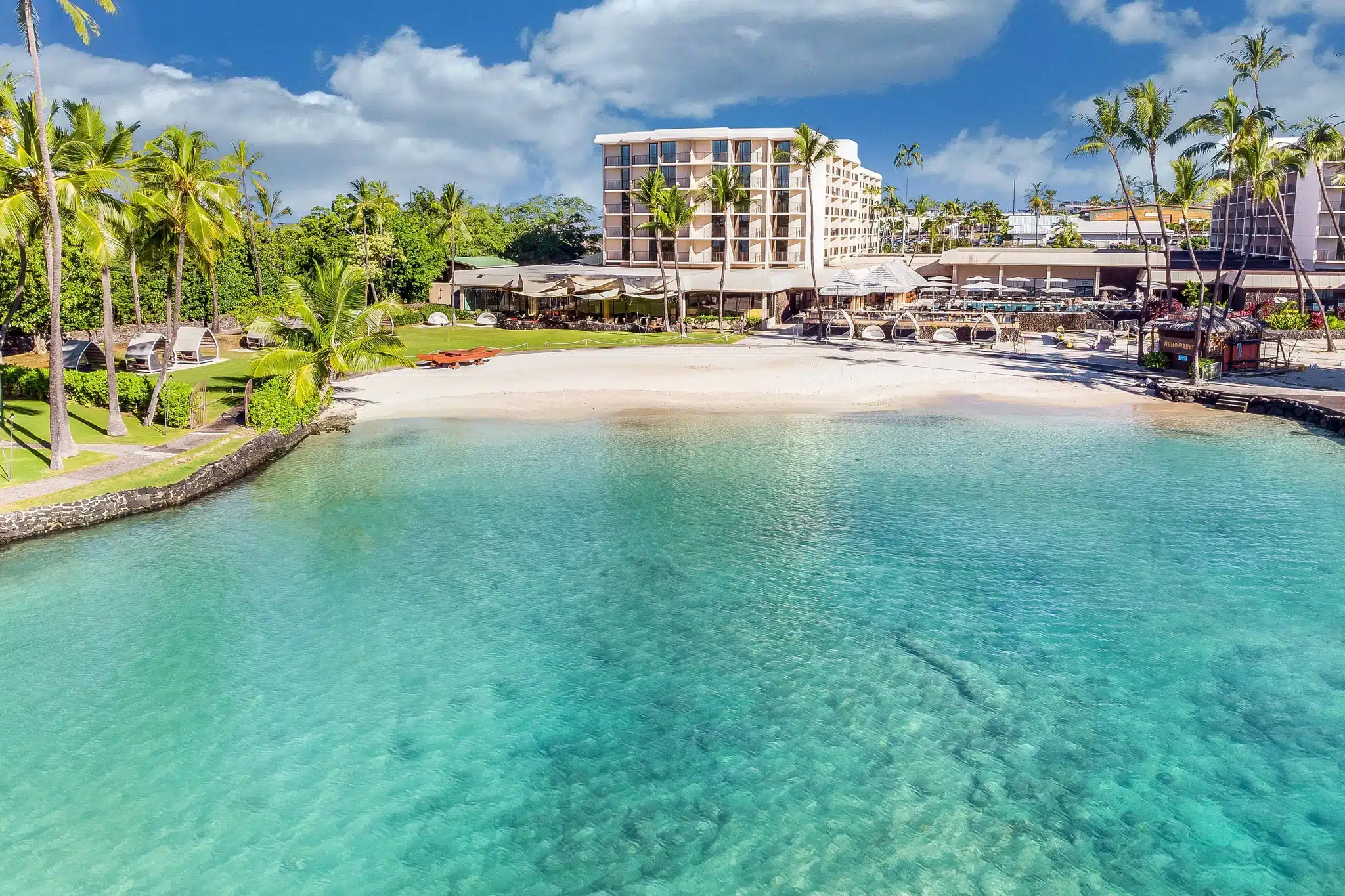 Courtyard by Marriott King Kamehameha's Kona Beach Hotel is a Hotel located in the city of Kailua-Kona on Big Island, Hawaii