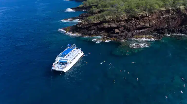 Deluxe Snorkel & Dolphin Watch is a Water Activity located in the city of Kailua-Kona on Big Island, Hawaii