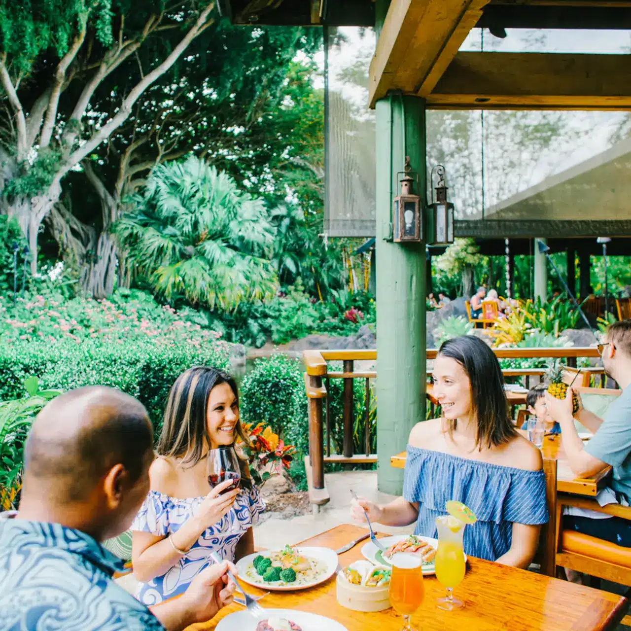 Keoki's Paradise is a Restaurant located in the city of Poipu on Kauai, Hawaii