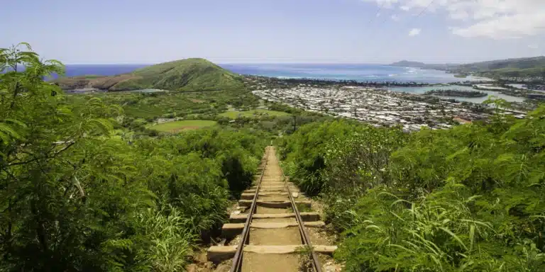 Koko Head Stairs is a Hiking Trail located in the city of Honolulu on Oahu, Hawaii