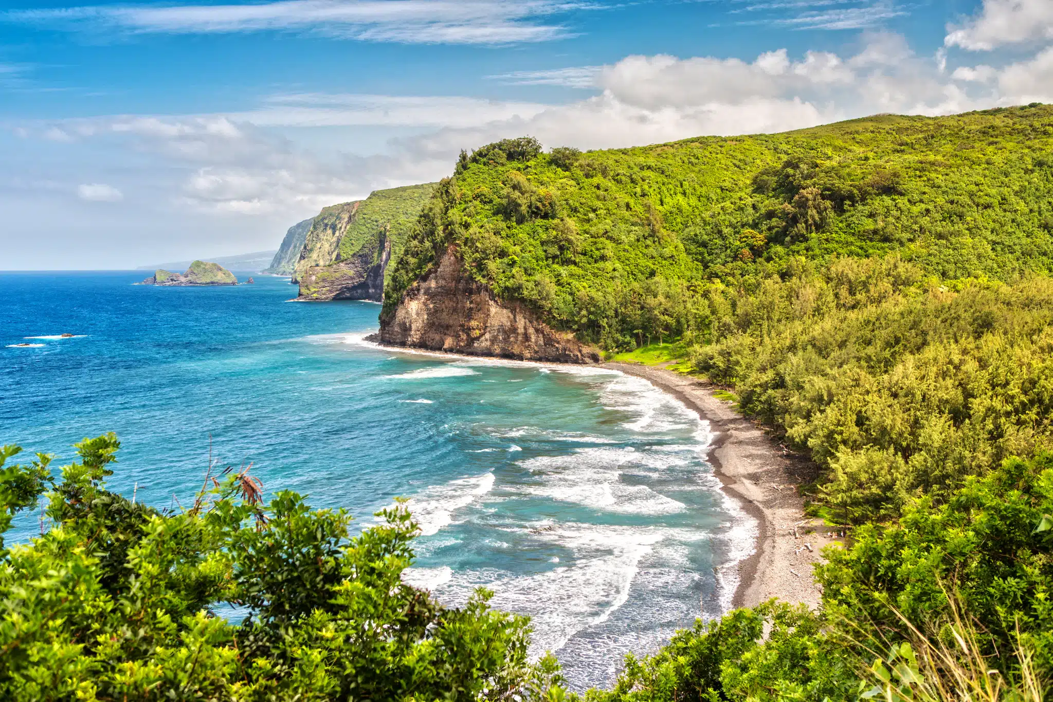 Pololu Valley Trail is a Hiking Trail located in the city of Kapaau on Big Island, Hawaii