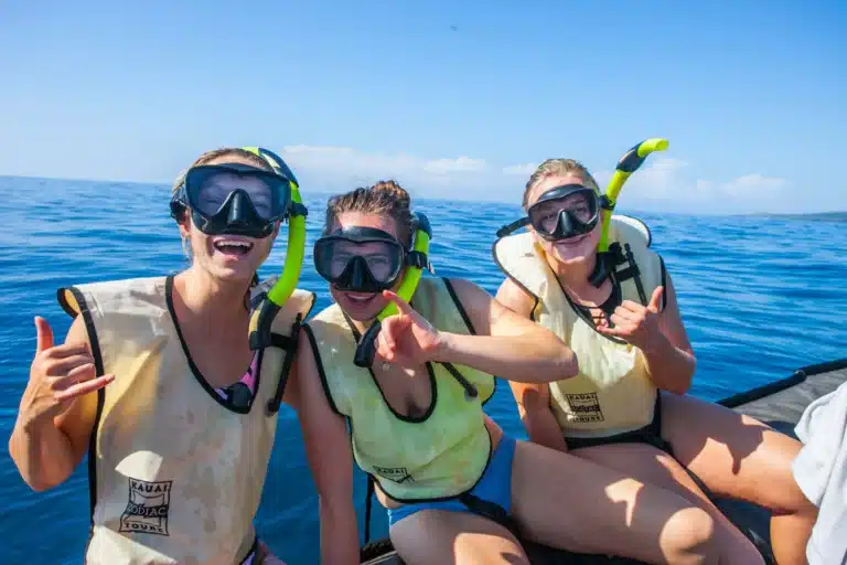 South Island Zodiac Boat Snorkel Tour is a Water Activity located in the city of Koloa on Kauai, Hawaii