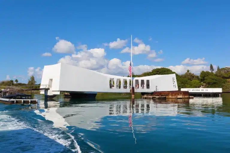 USS Arizona Memorial is a Heritage Site located in the city of Honolulu on Oahu, Hawaii