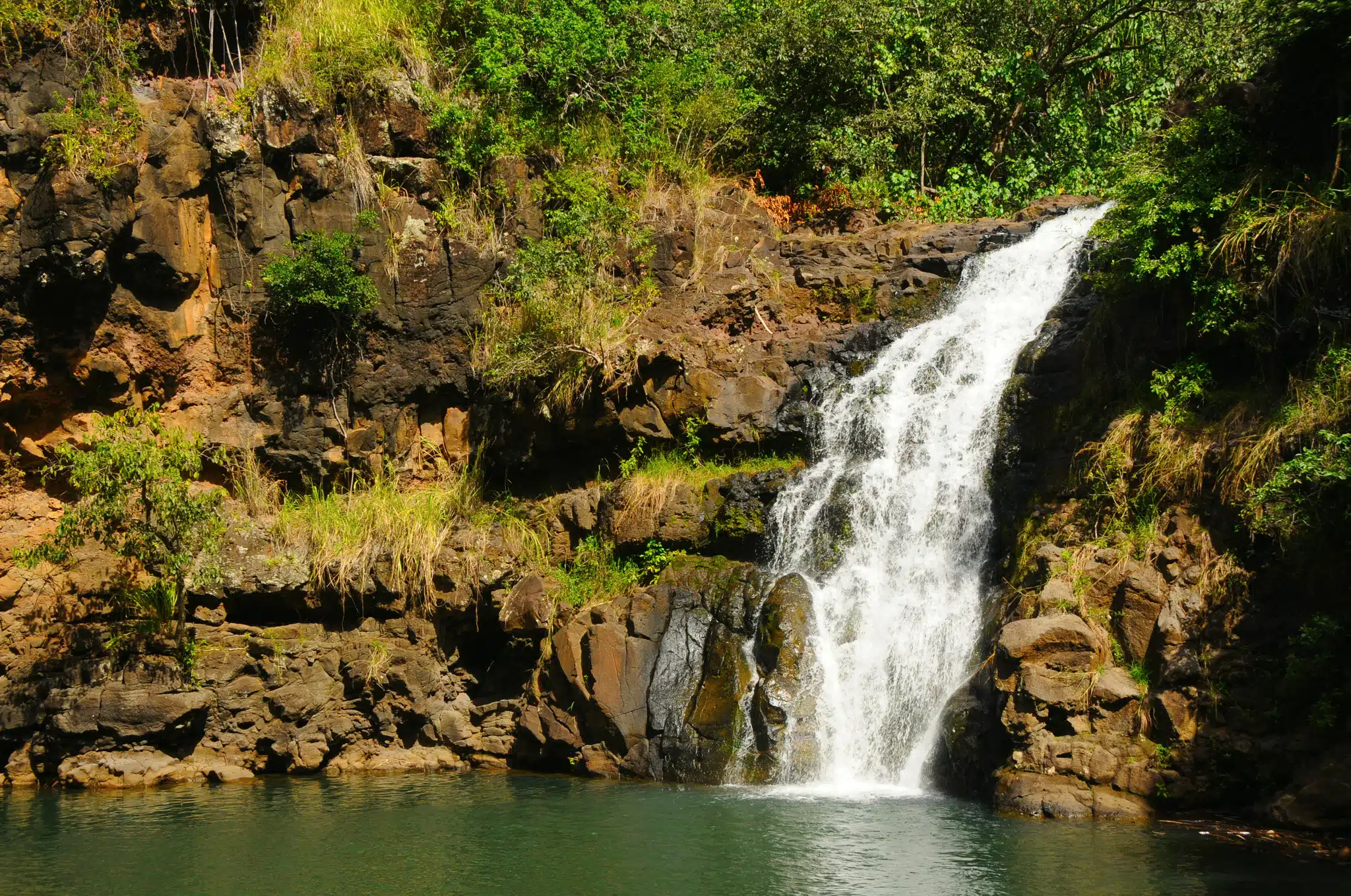 Waimea Falls is a Waterfall located in the city of Haleiwa on Oahu, Hawaii