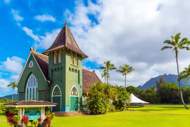 Wai'oli Church & Mission House is a Heritage Site located in the city of Hanalei on Kauai, Hawaii