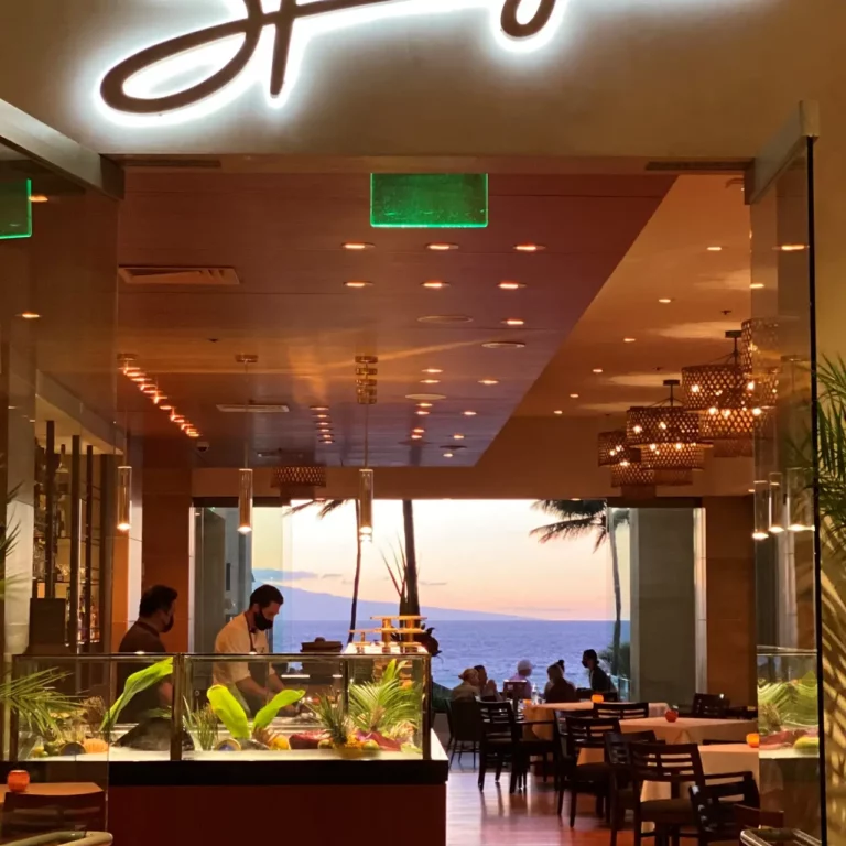 Wolfgang Puck's Spago is a Restaurant located in the city of Wailea on Maui, Hawaii