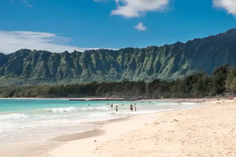 Bellows Beach is a Beach located in the city of Waimanalo on Oahu, Hawaii