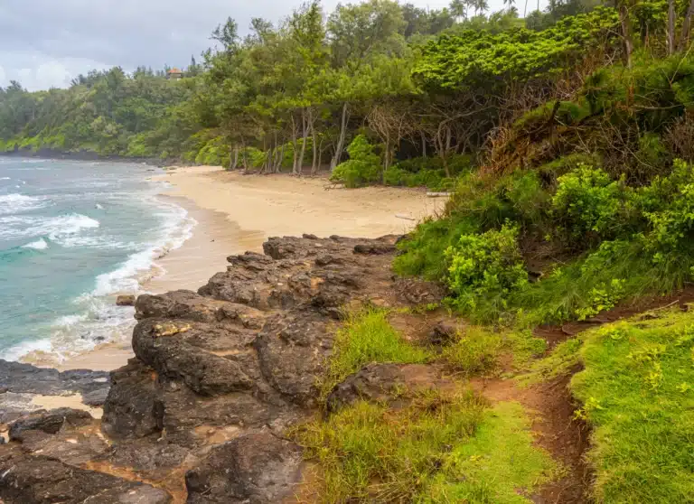 Kahili Quarry Beach is a Beach located in the city of Kilauea on Kauai, Hawaii